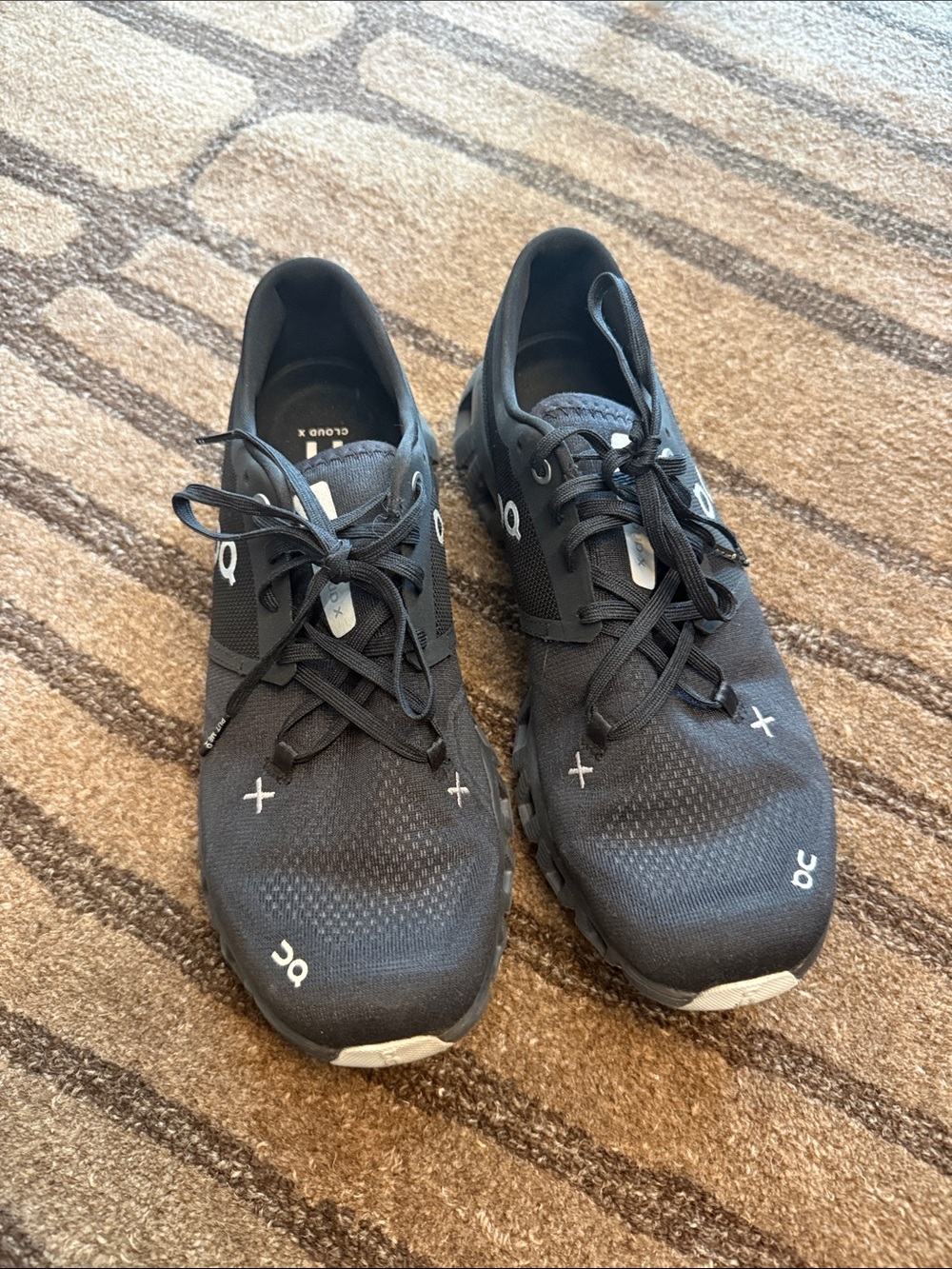 On Running Cloud X Black Performance Sneakers